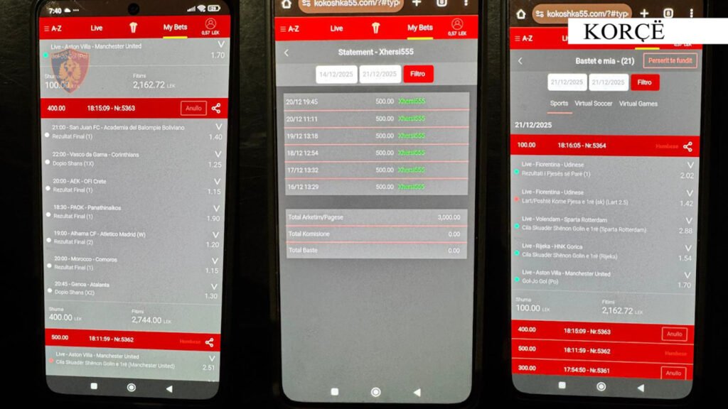 DVP Korçë/ Vijojnë kontrollet kundër lojërave të fatit të paligjshme, procedohen 3 shtetas