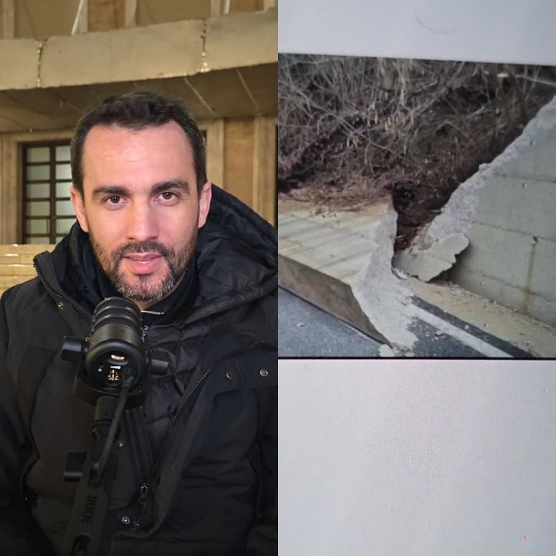 “Skandaloze! Betoni tek barrierat mbrojtëse në rrugën Maliq-Lozhan pa hekur”, Lapaj: Njësoj si me tunelin e Llogarasë, janë mësuar të vjedhin