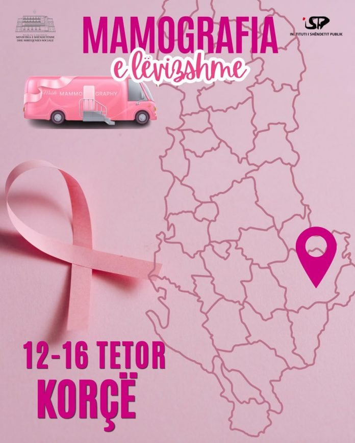 Mamografitë e lëvizshme në Krujë dhe Korçë, vijon depistimi i kancerit të gjirit